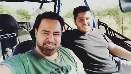 عاصي الحلاني في رحلة برية مع نجله