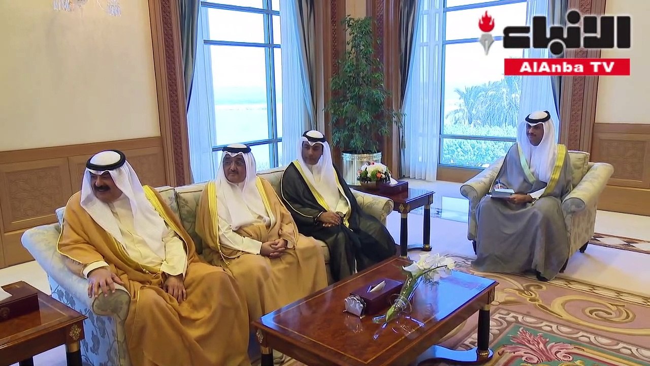 صاحب السمو استقبل ولي العهد و رئيس الوزراء و صباح الخالد وويليام لاسي سوينج