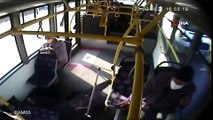 Otobüste ani firen nedeniyle düşüp ağır yaralanan kadın konuştu