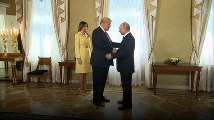 President Trump Introduces First Lady Melania To Vladimir Putin At Helsinki Summit | NBC News