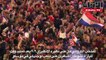 الكرواتيون يحتفلون في منطقة المشجعين في زغرب بوصول منتخبهم الى نهائي كأس العالم