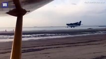 Belgian beach taken over by daredevil pilots in worlds first short take off and landing competition