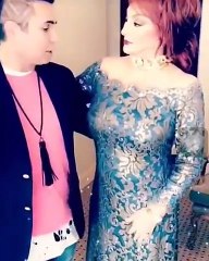 نبيلة عبيد تستمع لأغنيةيا حمارمع جو رعد