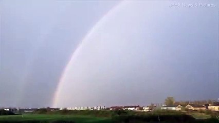 Footage captured UFO falling from the sky in Somerset storm