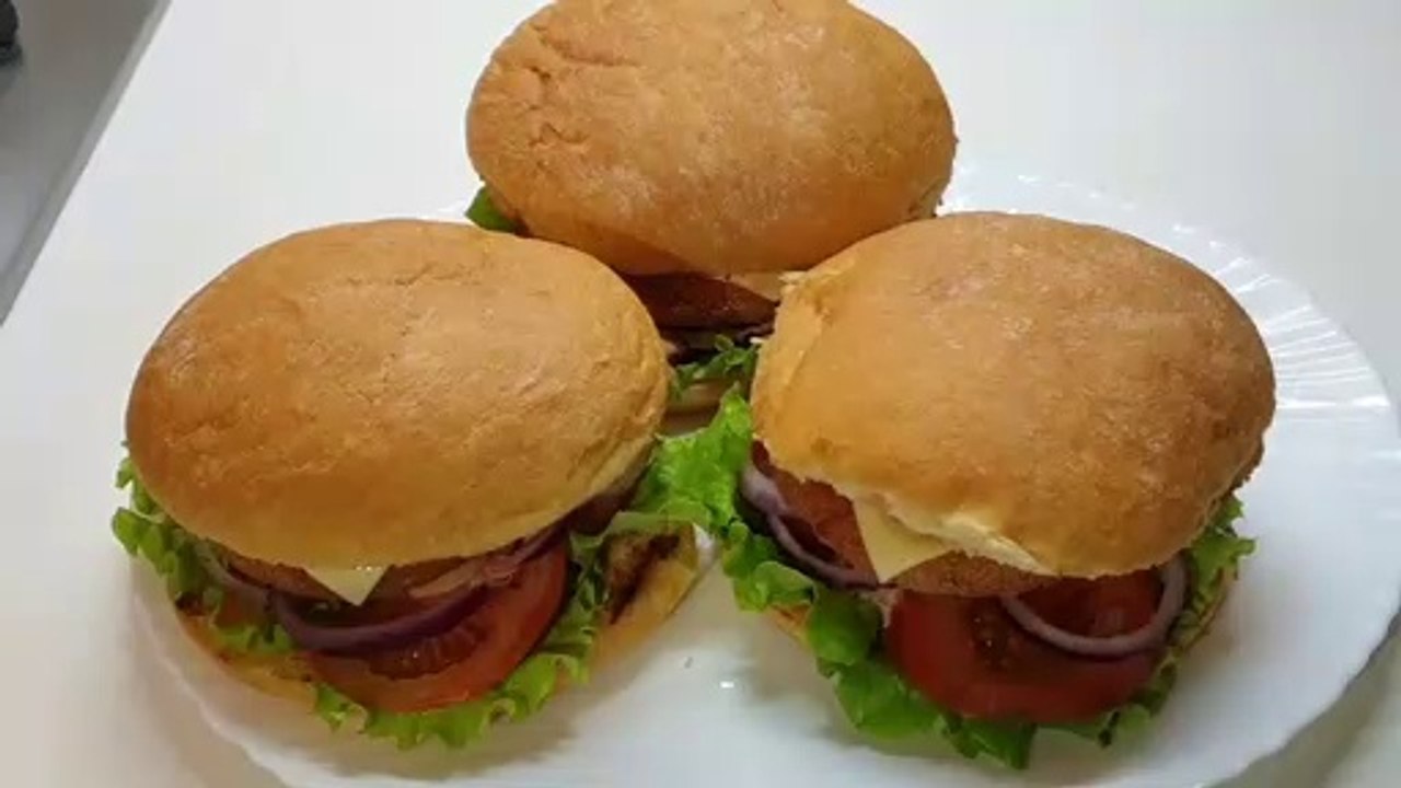 Crispy Chicken Patty Burger | Crispy Chicken Patty Burger Recipe | چکن برگر