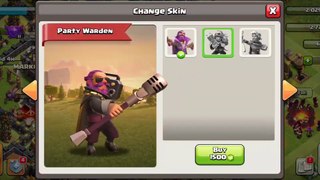 Buying a new skin (party warden ) for Grand Warden