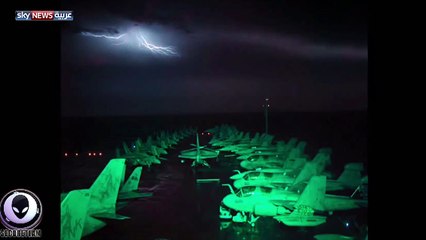 فيديوينعشنظرية المؤامرة بطبق فضائي طائر