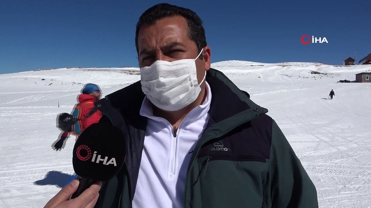 Akdeniz’in kış turizm merkezi Davraz, kayak severleri ağırlıyor