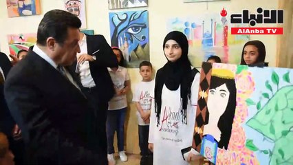 القوني افتتح معرض "الكويت في عيون أطفال مصر"