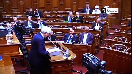 وزير العدل الطيب لوح على غير عادته انفجر في نوبة ضحك أثناء رده على أسئلة أعضاء مجلس الأمة