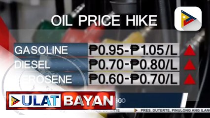 Oil price hike, ipatutupad sa susunod na linggo