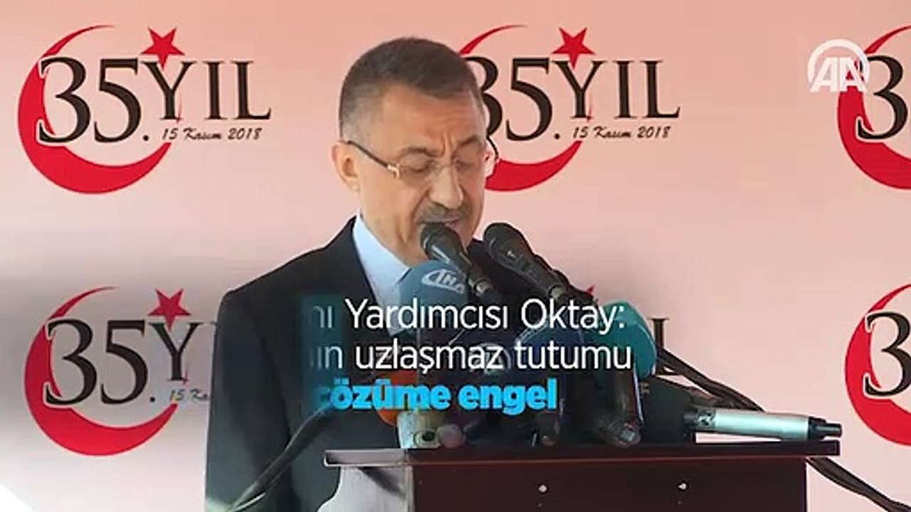 Cumhurbaşkanı Yardımcısı Oktay: Rum tarafının uzlaşmaz tutumu Kıbrıs'ta çözüme engel