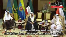 صاحب السمو مستقبلا الساير وعبدالله الغنيم وحمد فهد الخالد وفيصل عبدالرزاق الخالد