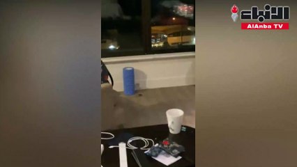 فأر في غرفة لاعبة تنس في الحجر الصحي