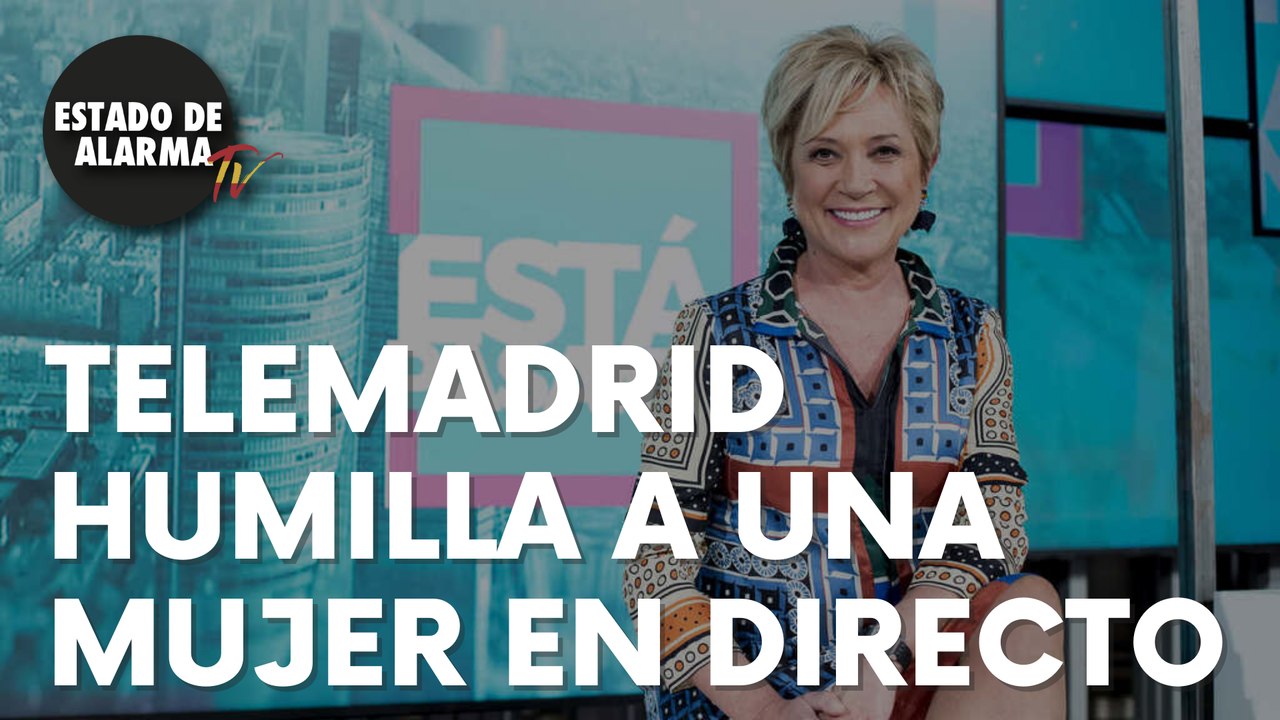 Telemadrid humilla a una mujer en directo: “Por 20 euros”