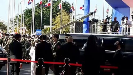 Llega la vicepresidenta Raquel Peña, a espera de la entrada del presidente Luis Abinader