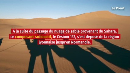 Des particules radioactives amenées en France par le sable du Sahara