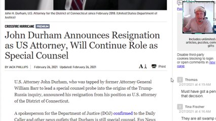 John Durham Announces Resignation, And What's Really Up