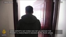 How is extreme poverty being measured in China?