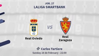 Jornada 27ª Liga Smartbank 2020/2021 Real Oviedo vs Real Zaragoza  Los Numeros.