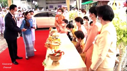 สมเด็จเจ้าฟ้าฯ กรมพระศรีสวางควัฒนฯ ทรงถวายผ้าพระกฐินพระราชทานวัดไทยพุทธคยา วัดไทยกุสินาราเฉลิมราชย์