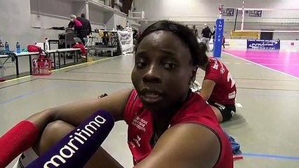 Christelle Tchoudjang Nana après la défaite de Chamalières à Istres