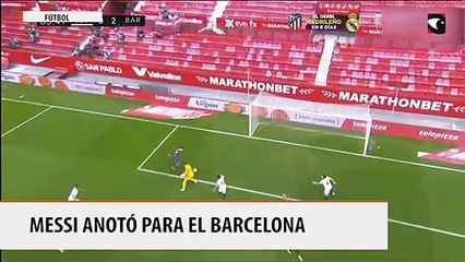 Messi anotó para el Barcelona