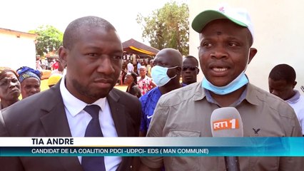 Législatives 2021 Man Jour 2 : Tia André (EDS), Konaté Sidiki (RHDP) Koné Laman (Indépendant)