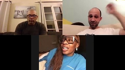 Franchon Crews-Dezurn tells Snoop Dog to watch his mouth or put up his hands!