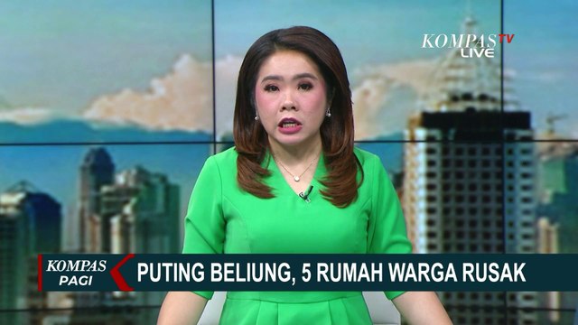 Pohon Tumbang Diterjang Angin Puting Beliung Timpa 5 Rumah Warga