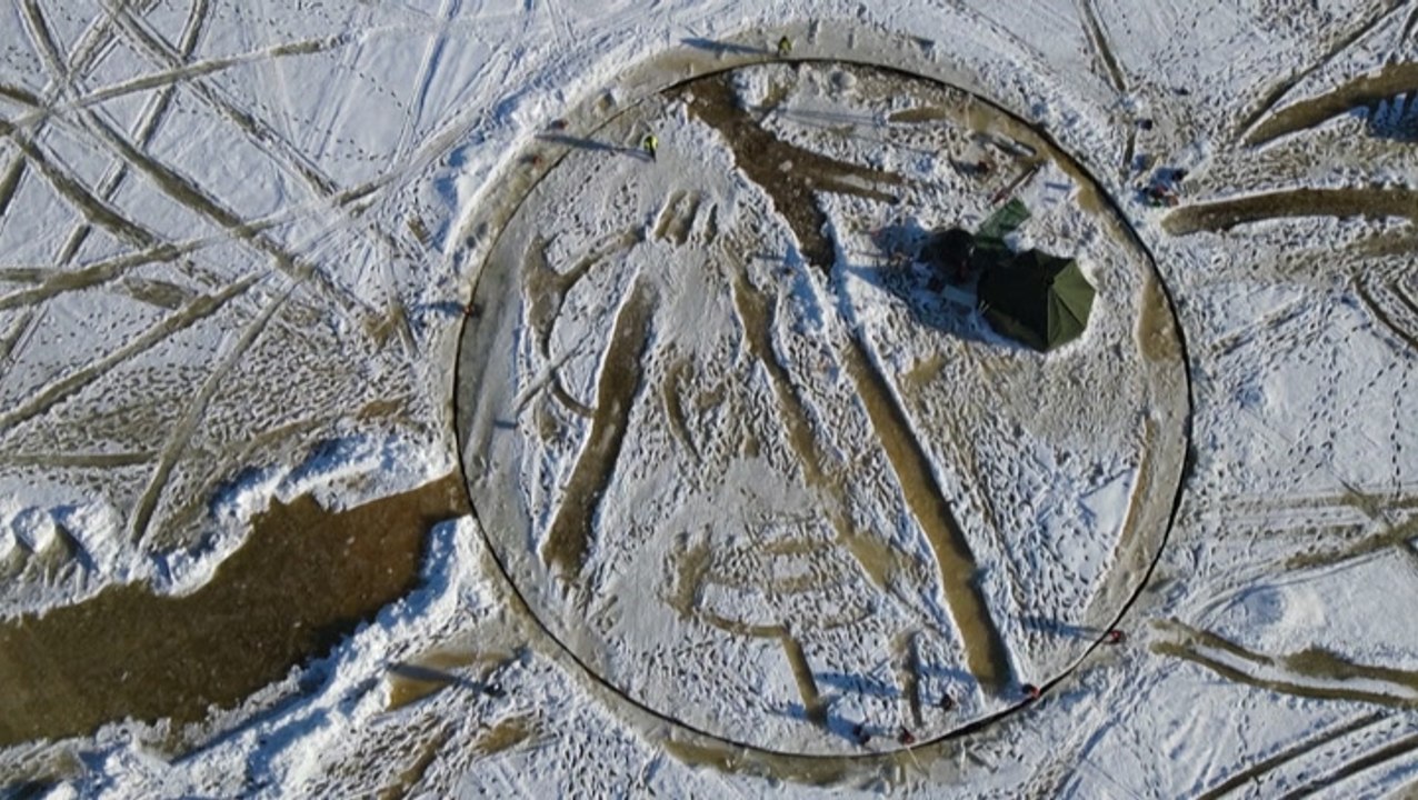 Finnish inventor attempts to create world’s biggest ‘ice carousel’
