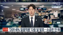 'DSR 40% 일괄적용' 다음달 발표…소급은 안해