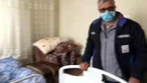 İl Sağlık Müdürlüğü, Yatalak Hastaları Rahat Ettirmek İçin Evlerine Hasta Yatağı Götürüyor