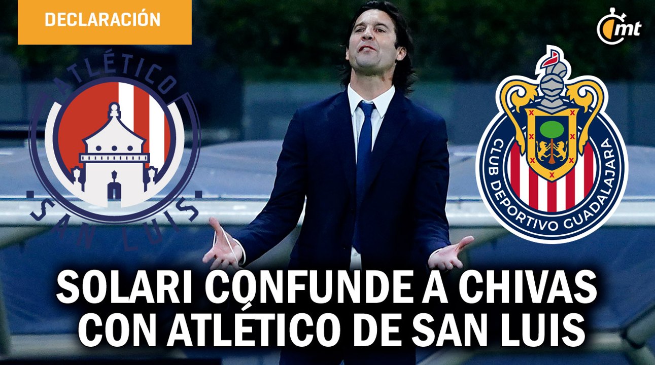 Santiago Solari, DT de América, confunde a Chivas con Atlético de San Luis