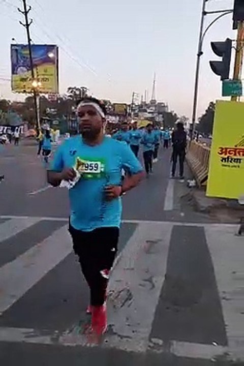 इंदौर मैराथन में दौड़े 5 हजार प्रतिभागी, तीन कैटेगरी में हुई दौड़
