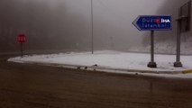Bolu Dağı’nda kar yağışı ve yoğun sis etkili oluyor
