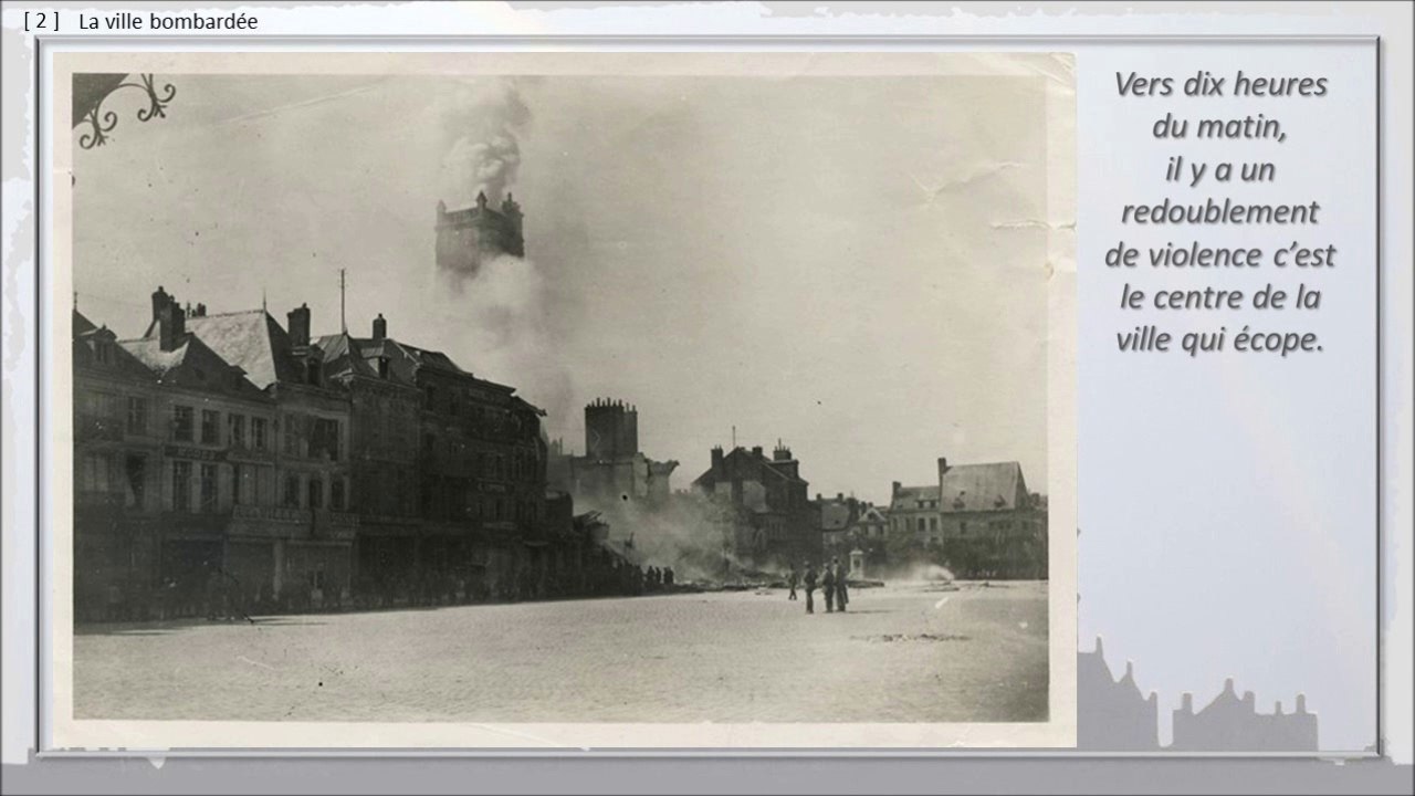 145 - PERONNE, BALADE DANS LE TEMPS,  -- Les 1ers bombardements de 1916, l'évacuation de la ville.