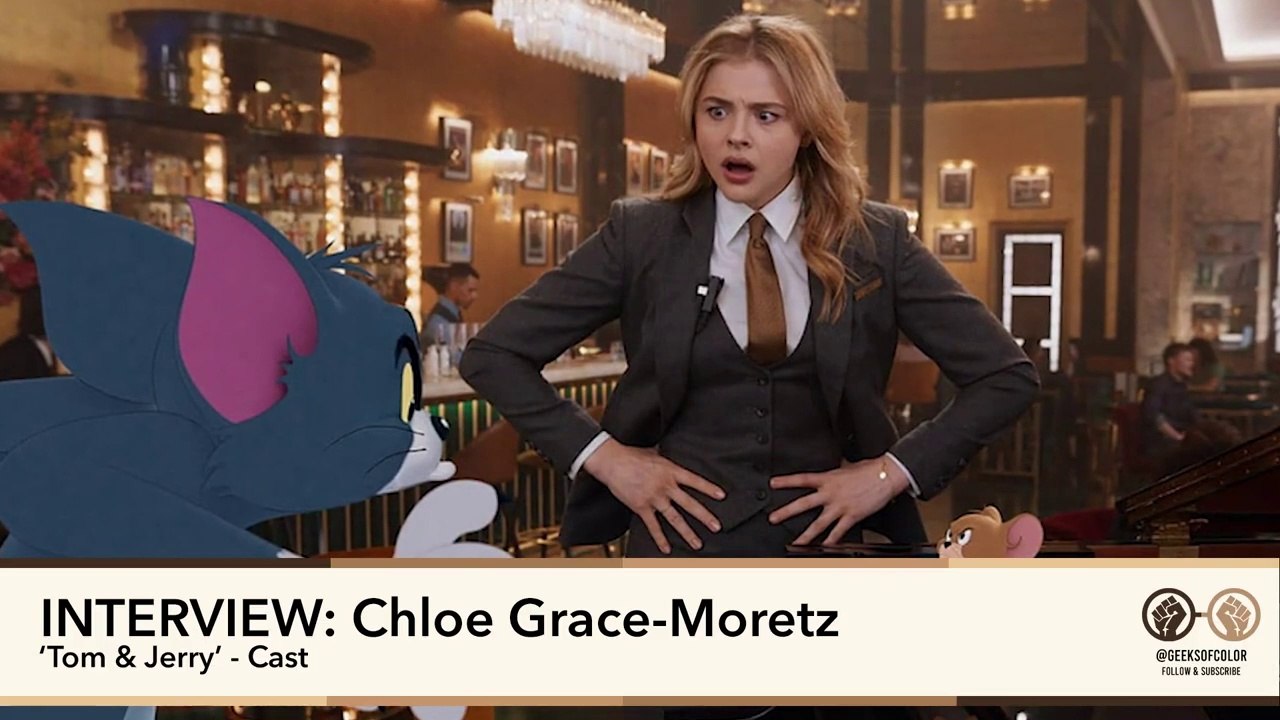 Chloe Grace Moretz Talks 'Tom & Jerry', Working With Michael Pena