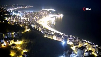 Gökyüzünü aydınlatan meteor Doğu Karadeniz Bölgesi’nden böyle görüntülendi