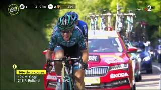 TdF 2020, Etape 15 - Lyon - Grand Colombier (174,5 km), les 21 derniers kilomètres