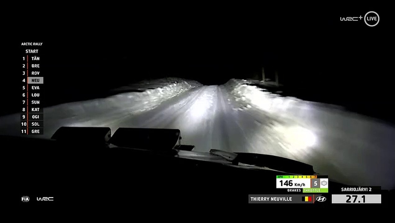 Wrc Arctic Finland  2021 Day 2 SS02 Crazy Onboard Night Neuville/Katsuta/Solberg
