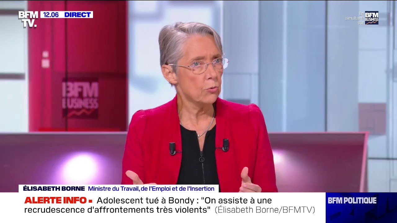 Élisabeth Borne: "Ceux qui proposent un RSA jeune, je pense qu'ils ne répondent pas à ce dont les jeunes ont besoin"