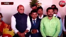 गाजीपुर में गोद लिए बेटे की शादी में शिरकत करने पहुंचे राजनाथ सिंह