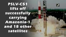 Watch: ISRO's PSLV-C51 successfully lifts off carrying Amazonia-1 and 18 other satellites