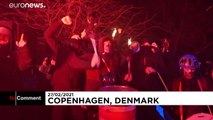 Hundreds of Danes protest against COVID restrictions in Copenhagen