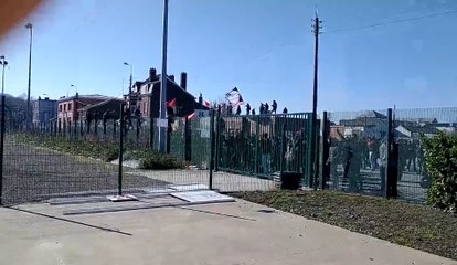 Les supporters du Standard avant le clasico