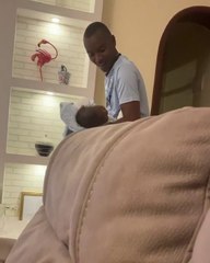 Musician Samidoh spotted babysitting Karen Nyamu's newborn Sam Junior