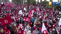 تونس: مسيرة لدعم الشرعية..وأخرى تنديدا بمنظومة الحكم