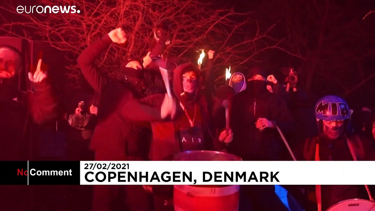Demonstrationen in kopenhagen gegen corona-beschränkungen