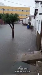 Ruas alagadas em Piancó